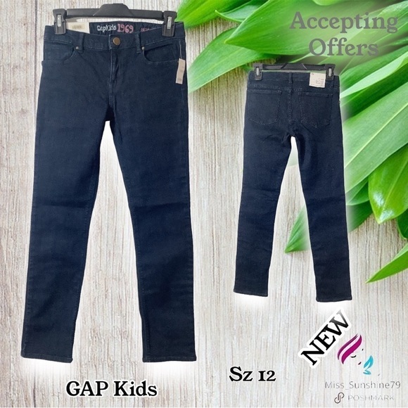 GAP Kids NEW - Sz 12 - super skinny ankle stretch jeans - Picture 1 of 4